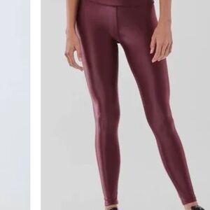 Noli Pinot Burgundy Liquid Leggings Size Large